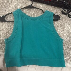 aerie xl green tank top